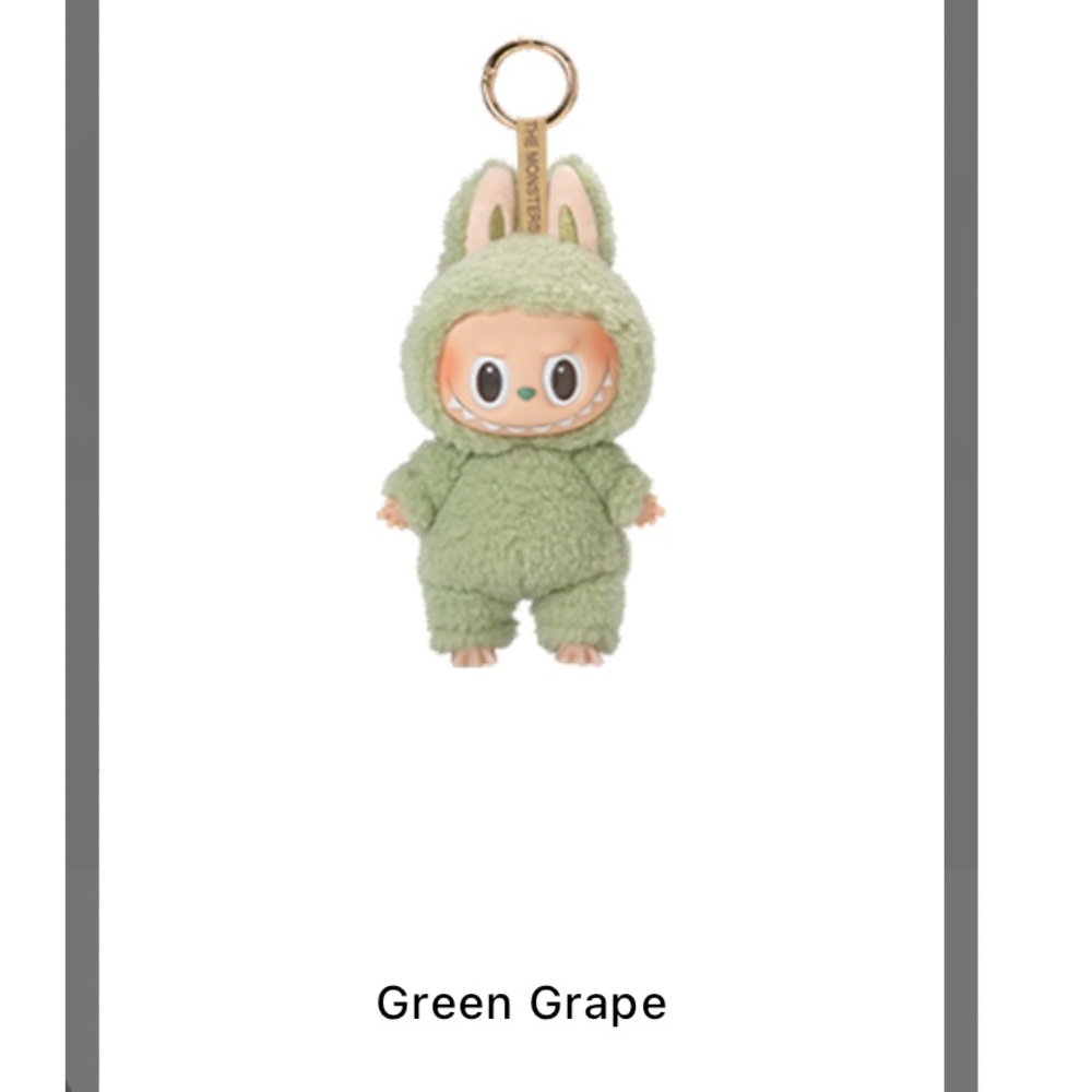 Popmart Labubu exciting macaron green grape authentic